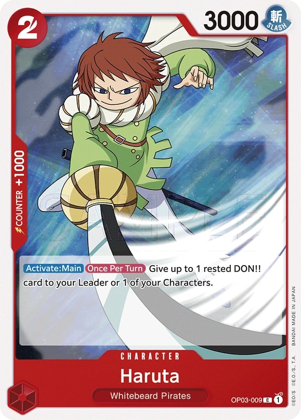 Haruta (OP03-009) — Common One Piece card