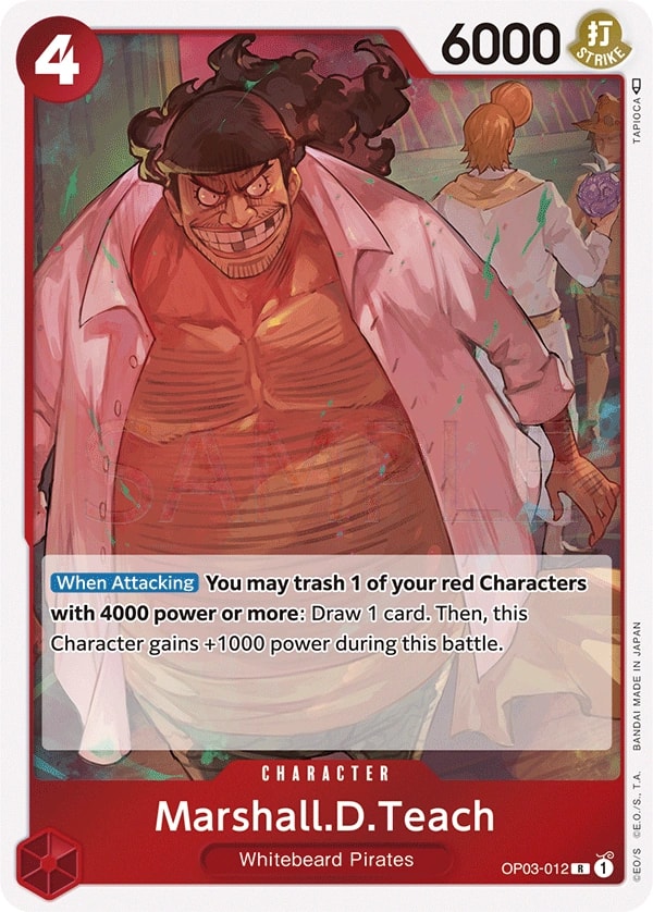 Marshall.D.Teach (OP03-012) — Rare One Piece card