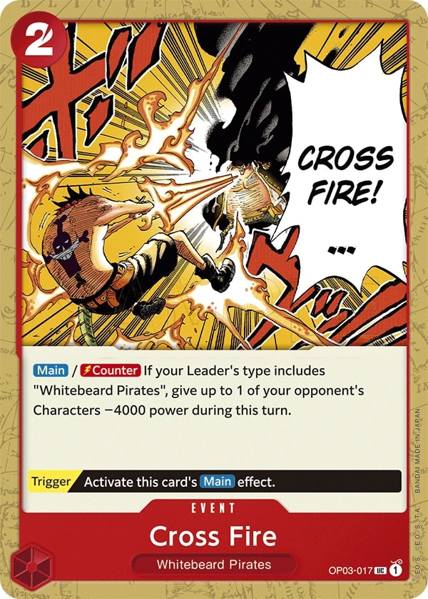 Cross Fire (OP03-017) — Uncommon One Piece card