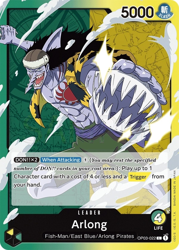 Arlong OP03-022 One Piece leader card