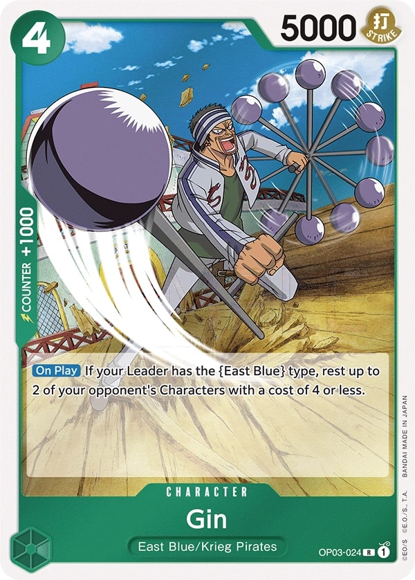 Gin (OP03-024) — Rare One Piece card