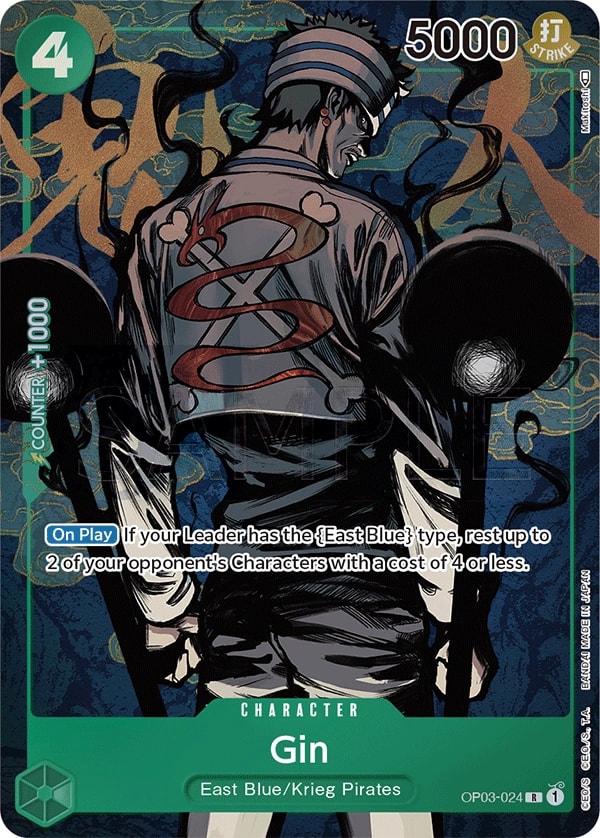 Gin (024) (Alternate Art) One Piece card