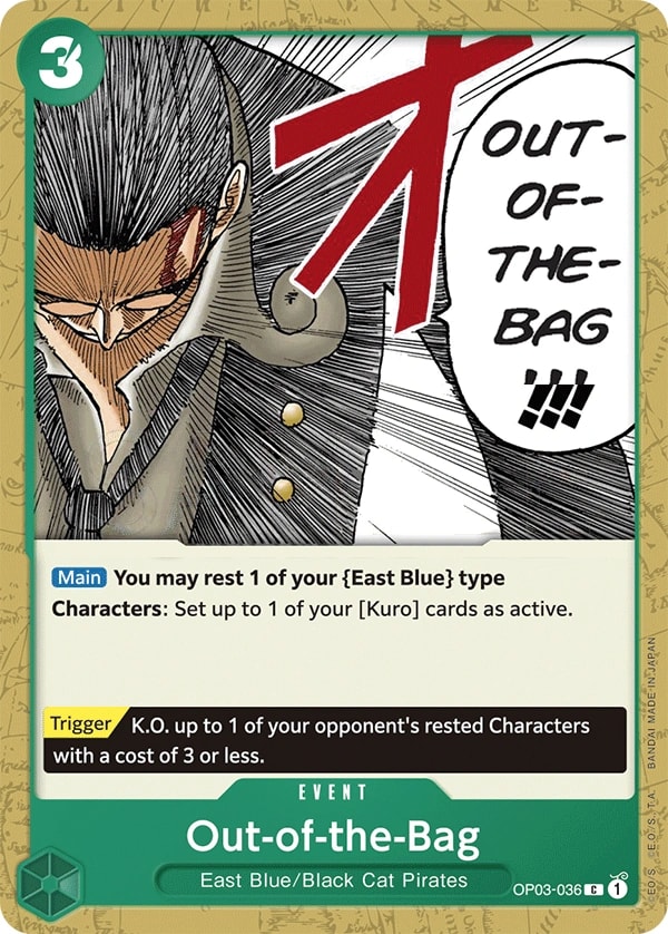 Out-of-the-Bag (OP03-036) — Common One Piece card