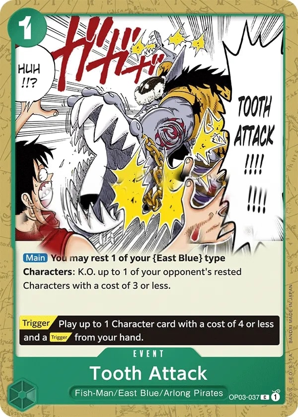 Tooth Attack (OP03-037) — Common One Piece card
