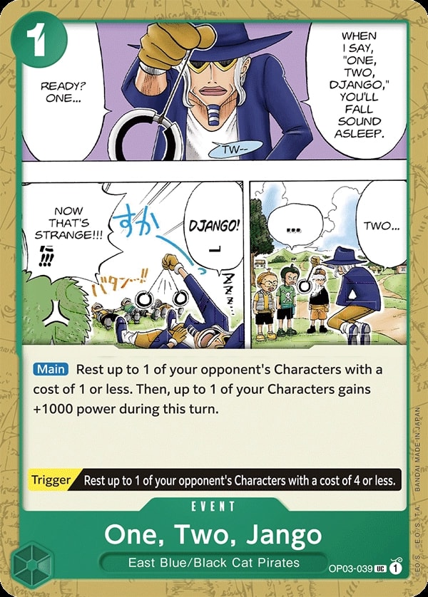 One, Two, Jango (OP03-039) — Uncommon One Piece card