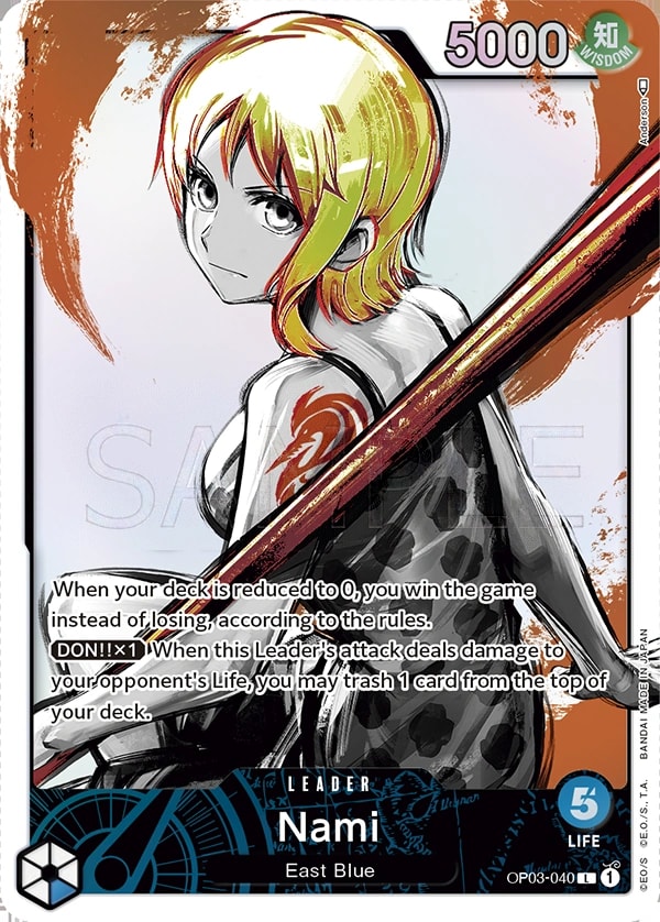 Nami (040) (Alternate Art) One Piece card