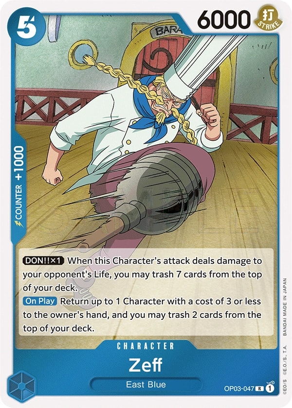 Zeff (OP03-047) — Rare One Piece card