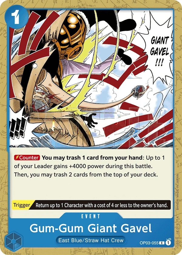 Gum-Gum Giant Gavel (055) One Piece card