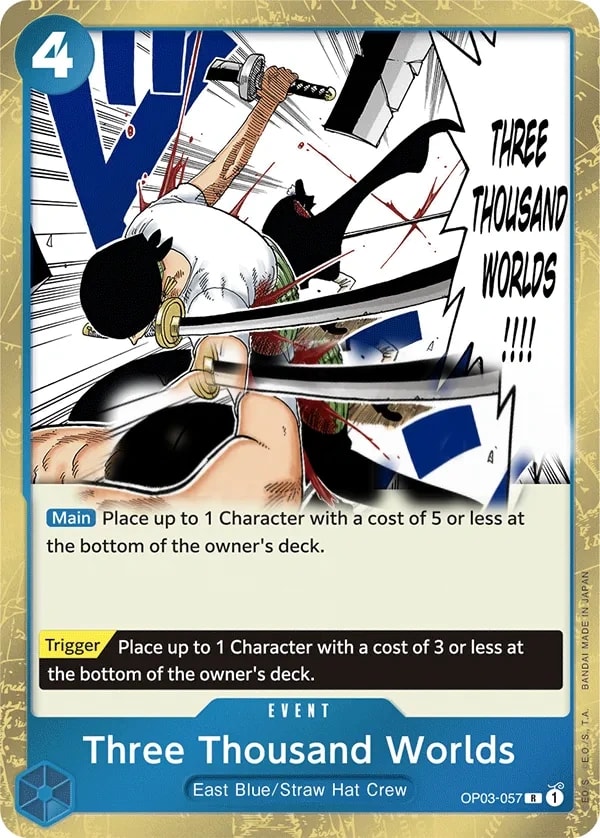 Three Thousand Worlds (OP03-057) — Rare One Piece card