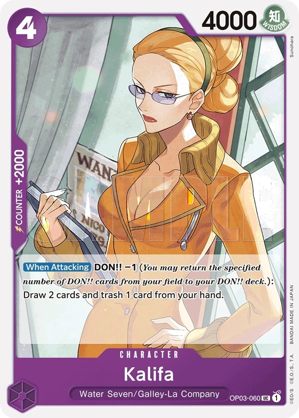Kalifa (060) (Reprint) One Piece card