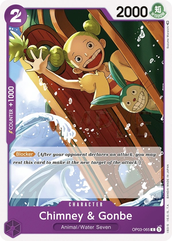 Chimney & Gonbe (OP03-065) — Common One Piece card