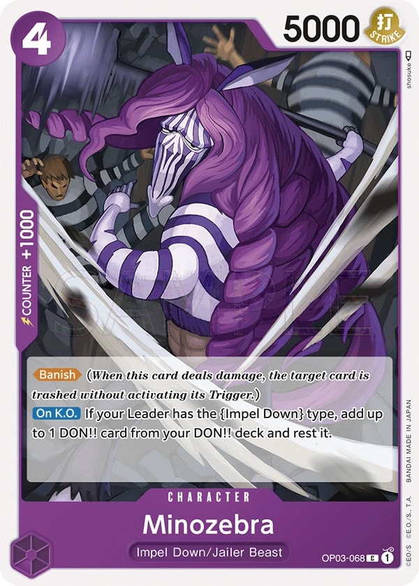 Minozebra (OP03-068) — Common One Piece card