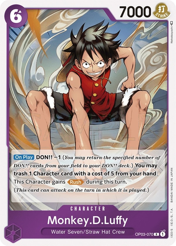 Monkey.D.Luffy (OP03-070) — Rare One Piece card