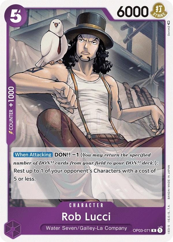 Rob Lucci (OP03-071) — Rare One Piece card