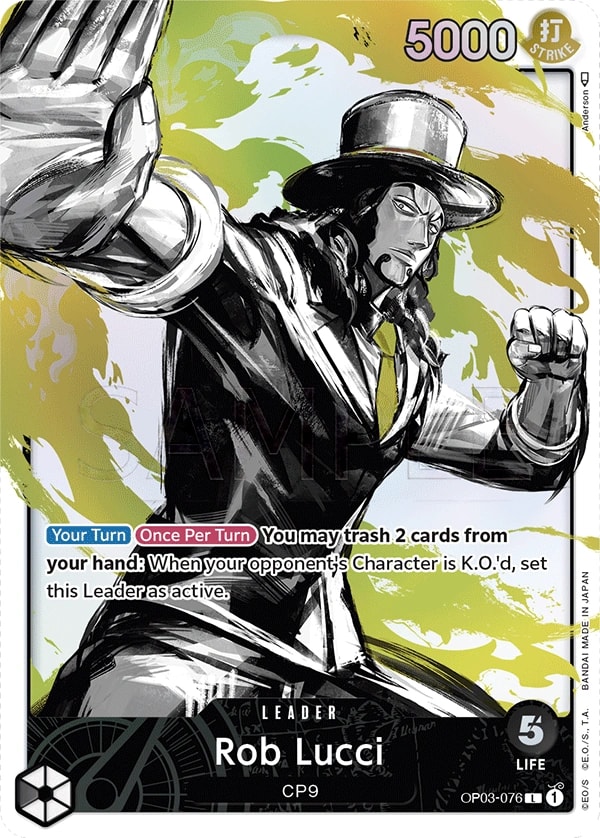 Rob Lucci (076) (Alternate Art) One Piece card