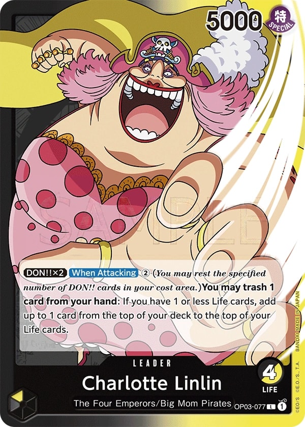 Charlotte Linlin OP03-077 One Piece leader card