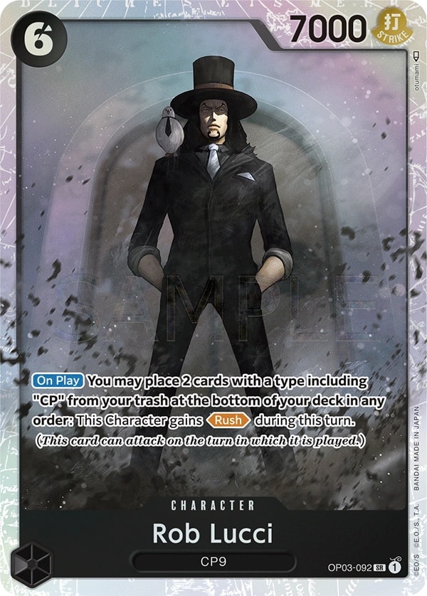 Rob Lucci OP03-092 One Piece card