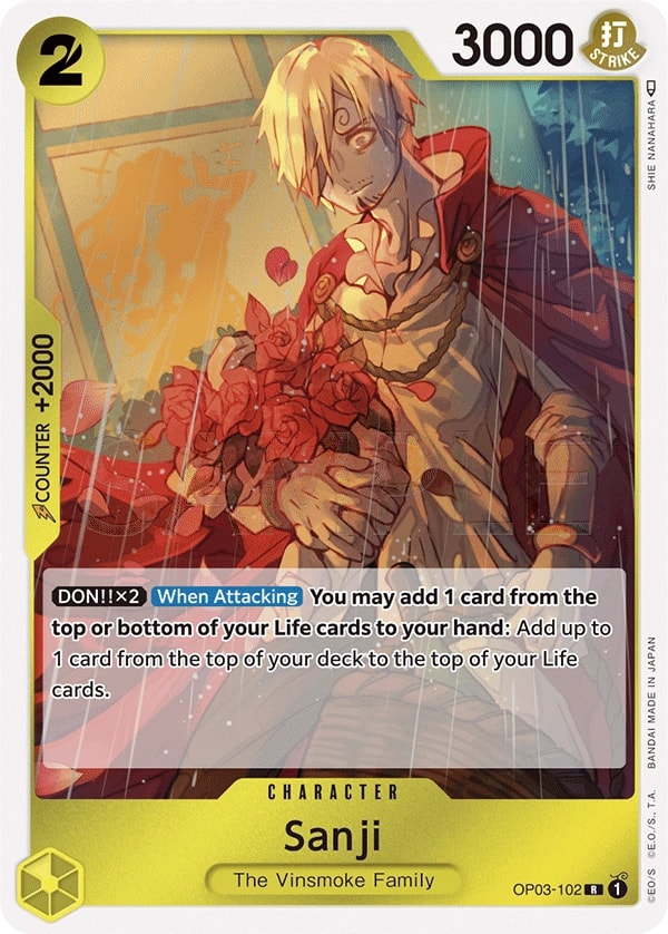 Sanji (OP03-102) — Rare One Piece card
