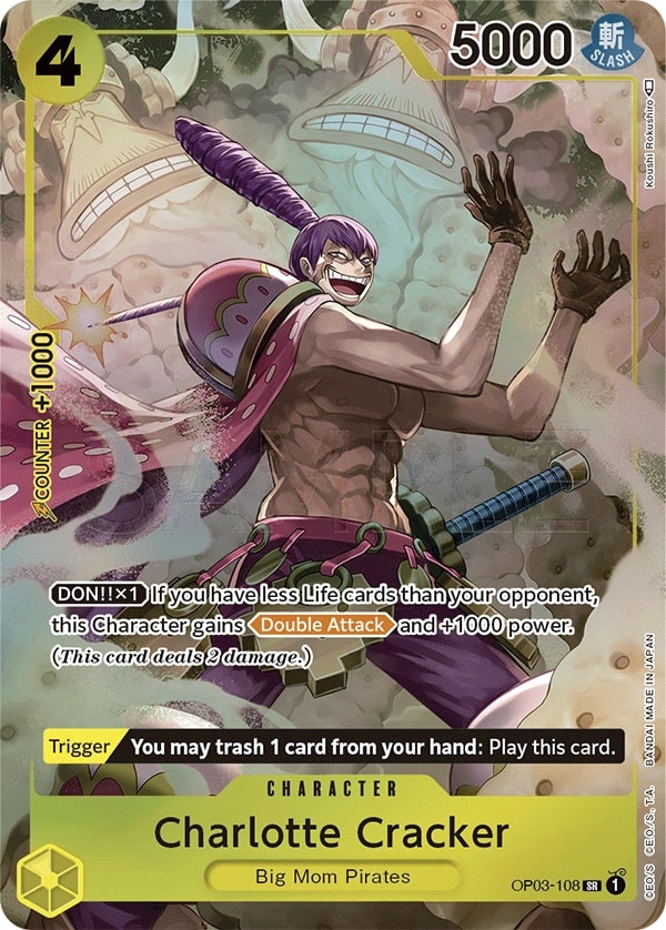Charlotte Cracker (108) (Alternate Art) One Piece card