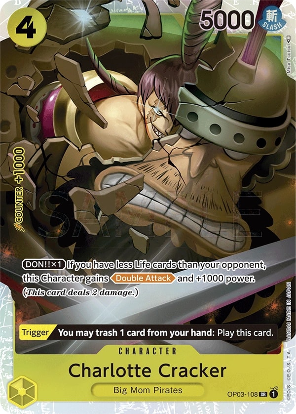 Charlotte Cracker (108) (Reprint) One Piece card