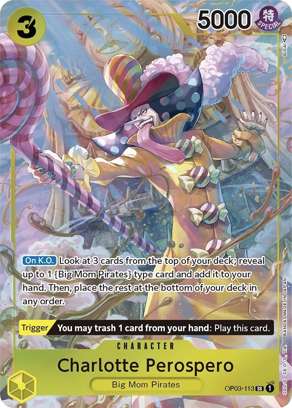 Charlotte Perospero (113) (Alternate Art) One Piece card