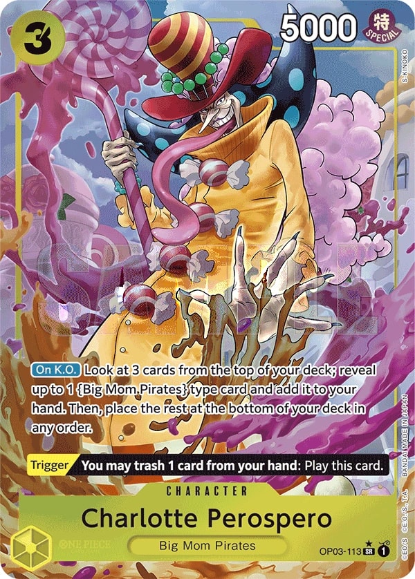 Charlotte Perospero (113) (Alternate Art) One Piece card