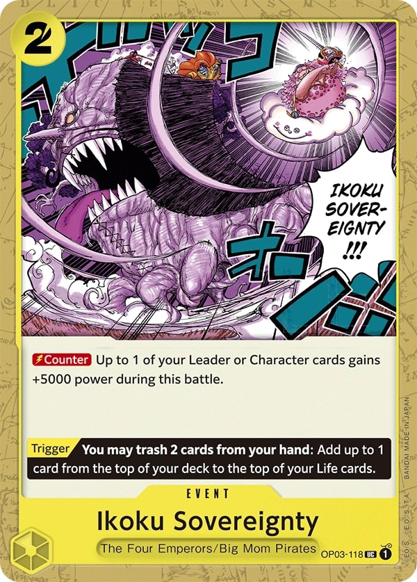Ikoku Sovereignty (OP03-118) — Uncommon One Piece card