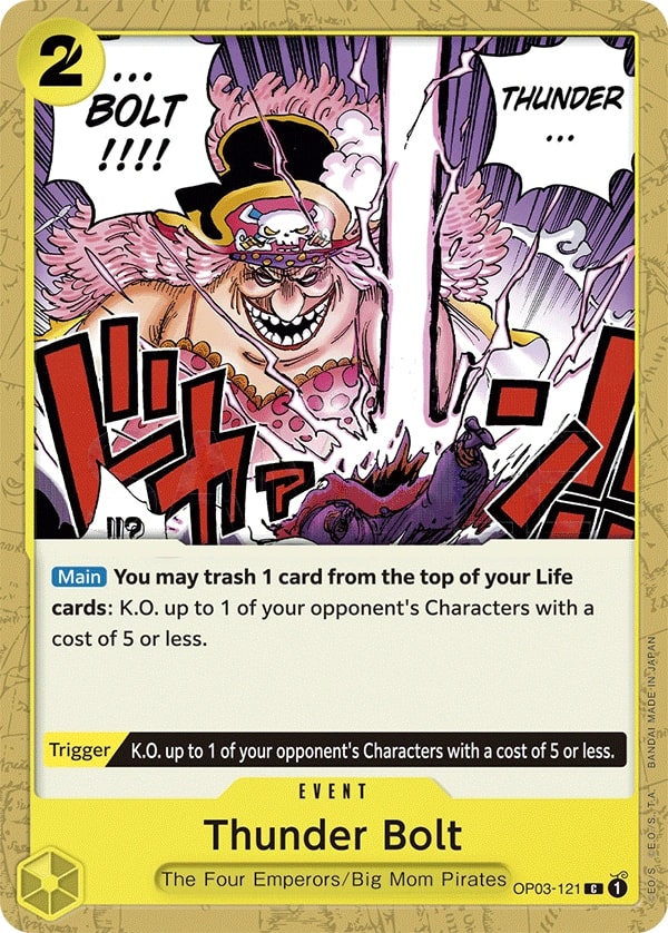 Thunder Bolt (OP03-121) — Common One Piece card