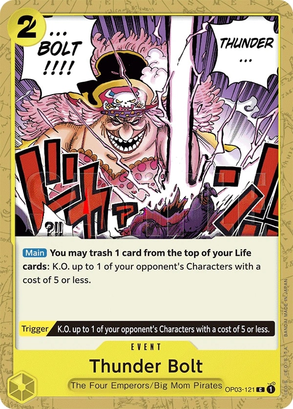 Thunder Bolt (121) One Piece card