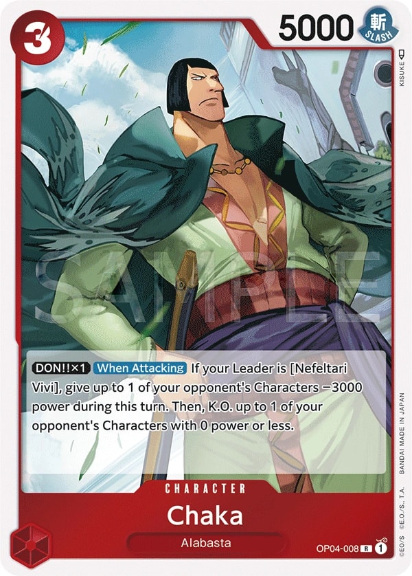 Chaka (OP04-008) — Rare One Piece card