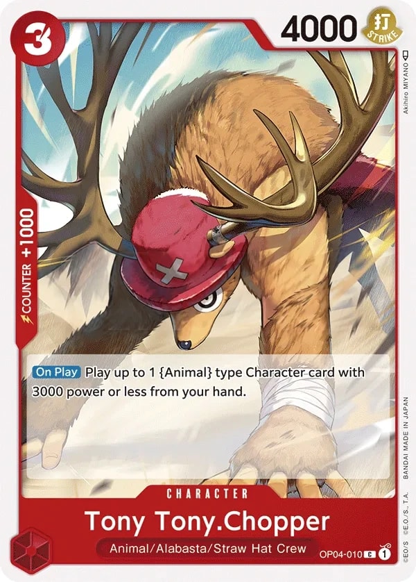 Tony Tony.Chopper (OP04-010) — Common One Piece card