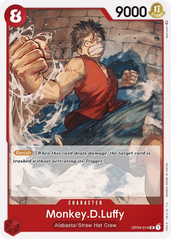 Monkey.D.Luffy (OP04-014) — Uncommon One Piece card