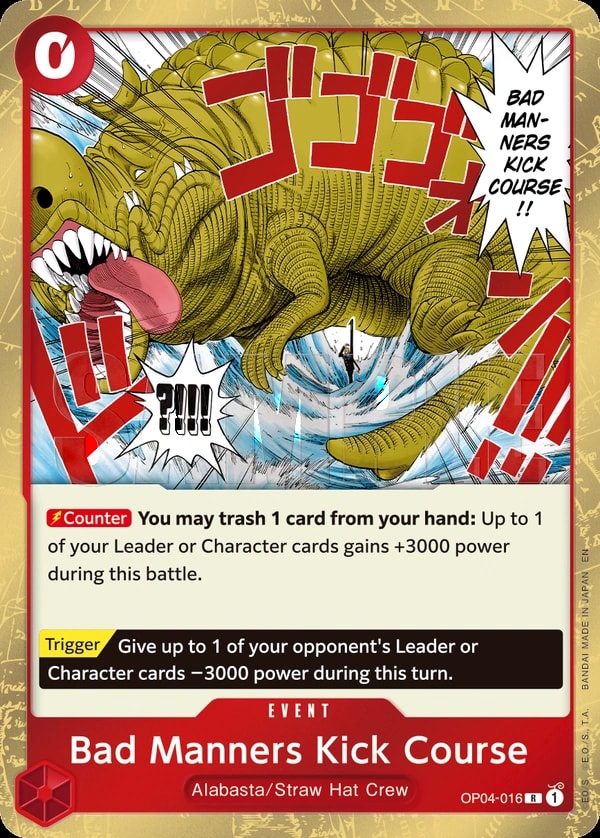 Bad Manners Kick Course (016) (Reprint) One Piece card
