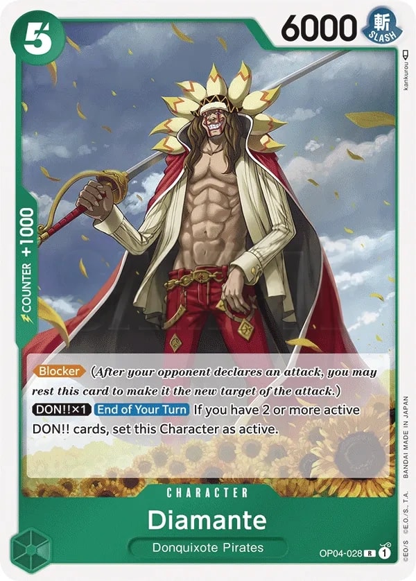 Diamante (OP04-028) — Rare One Piece card