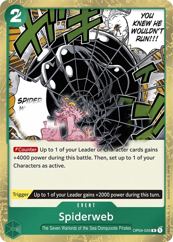 Spiderweb (OP04-035) — Rare One Piece card