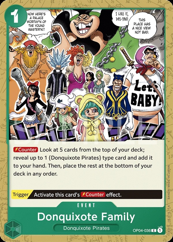 Donquixote Family (OP04-036) — Common One Piece card