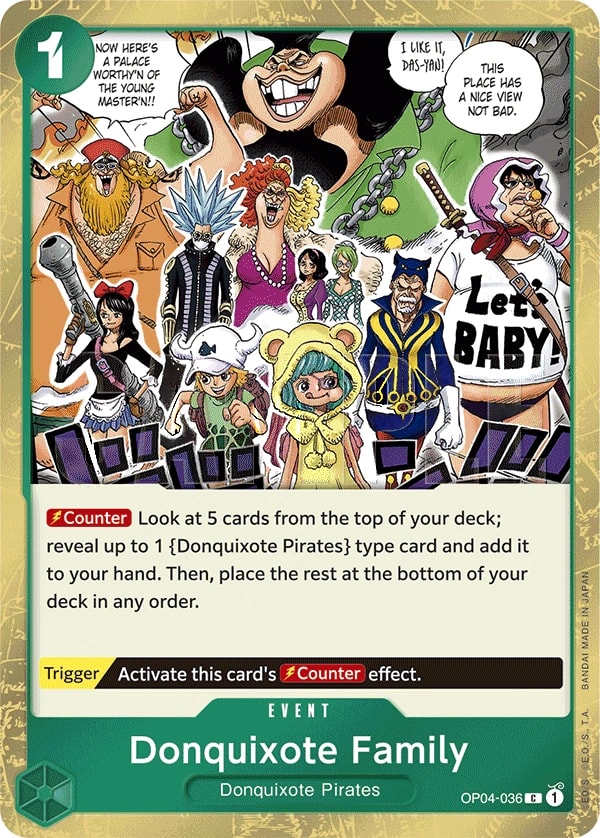 Donquixote Family (036) (Jolly Roger Foil) One Piece card