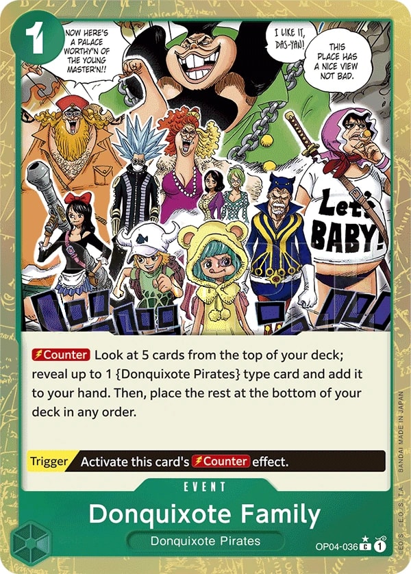 Donquixote Family (036) (Textured Foil) One Piece card
