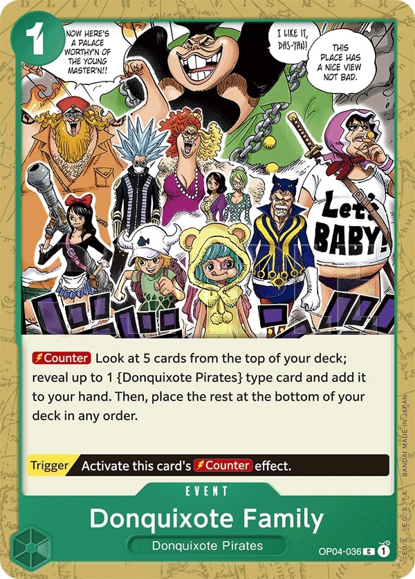 Donquixote Family (036) One Piece card