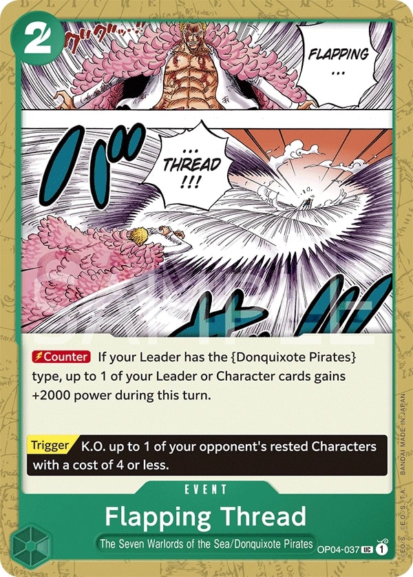 Flapping Thread (OP04-037) — Uncommon One Piece card