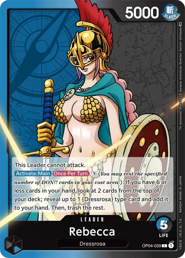 Rebecca OP04-039 One Piece leader card