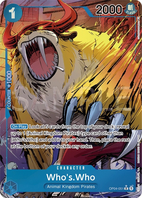 Who's.Who (051) (Alternate Art) One Piece card