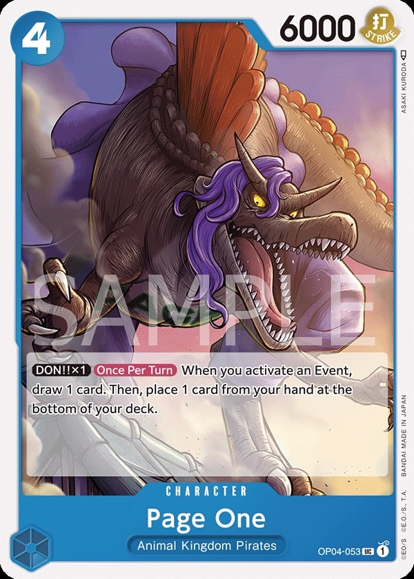 Page One (OP04-053) — Uncommon One Piece card