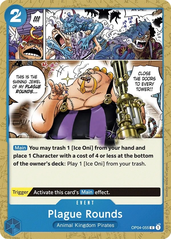 Plague Rounds (OP04-055) — Common One Piece card