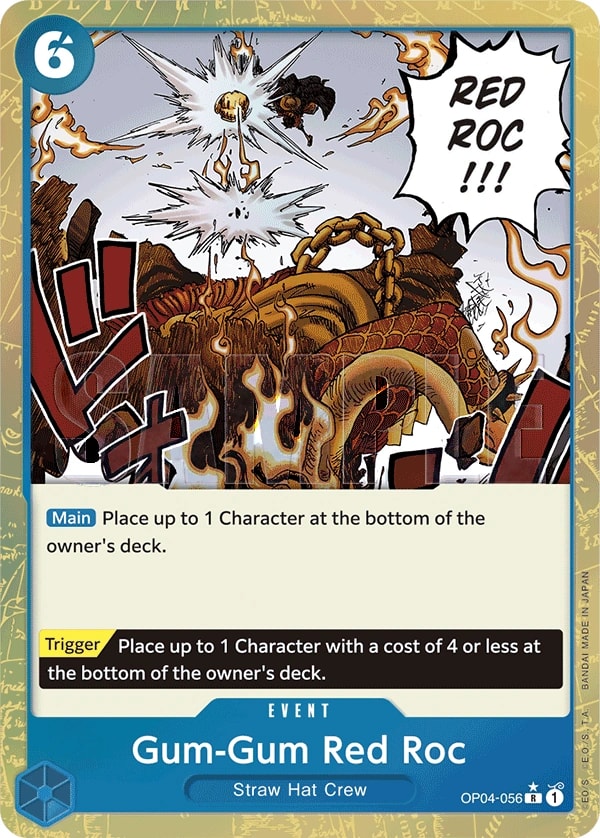 Gum-Gum Red Roc (056) (Textured Foil) One Piece card