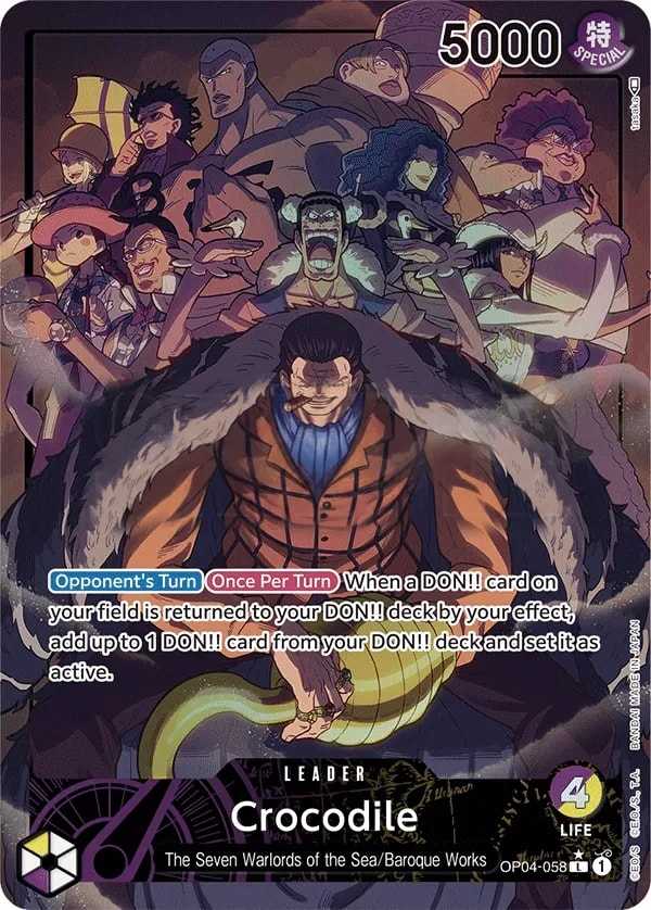Crocodile (058) (Alternate Art) One Piece card