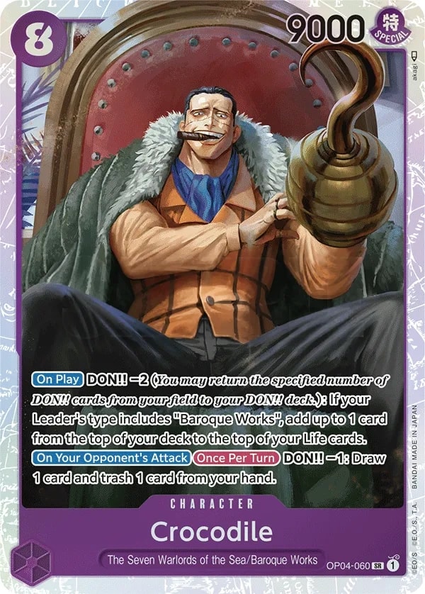 Crocodile OP04-060 One Piece card