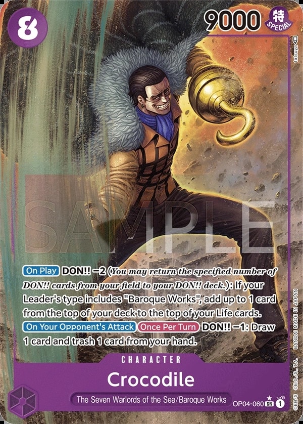 Crocodile (060) (Alternate Art) One Piece card