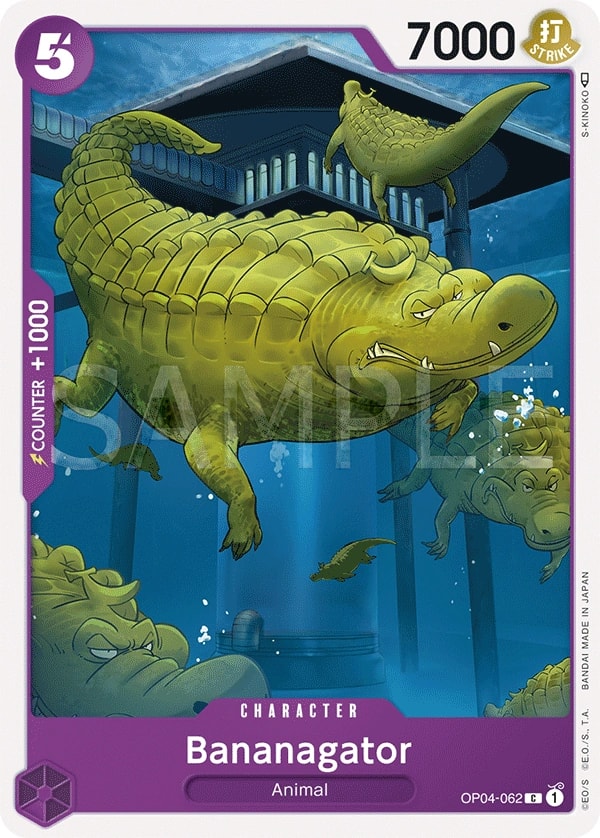 Bananagator (OP04-062) — Common One Piece card