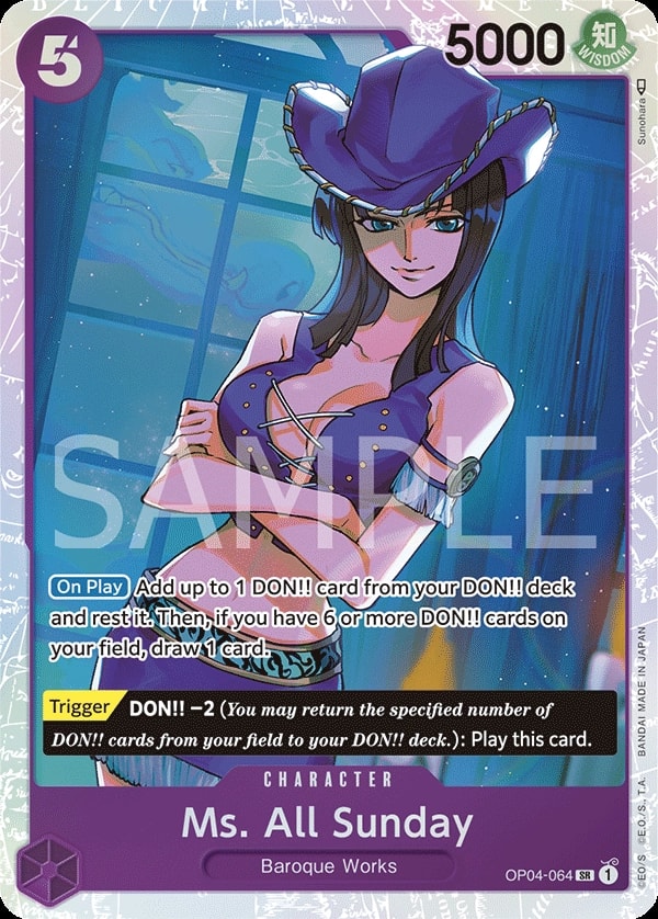 Ms. All Sunday OP04-064 One Piece card